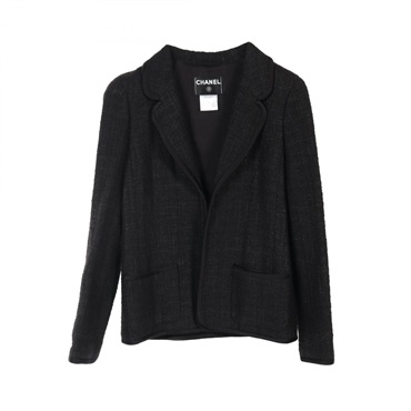 CHANEL jackets #38 blouson P26874W03653 Cotton rayon Black Used