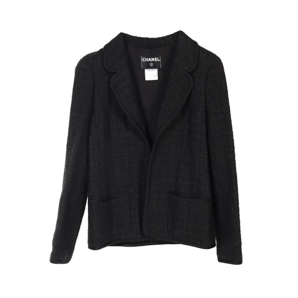 CHANEL jackets #38 blouson P26874W03653 Cotton rayon Black Used