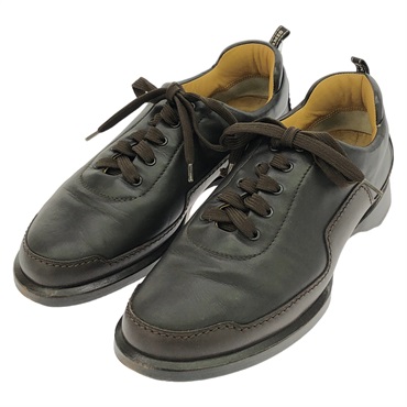 HERMES Shoes Flat shoes Brown Used Women size 38