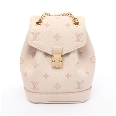 LOUIS VUITTON Nano Noe Backpack M13656 Monogram empreinte leather Pink Used LV