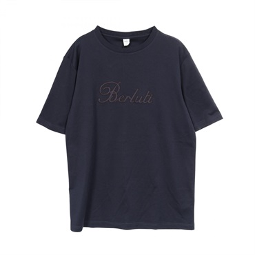 Berluti T-shirt #L short sleeves cotton Navy Used mens