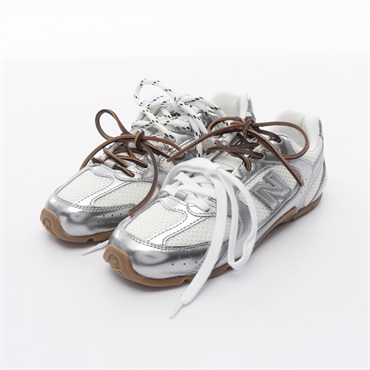 Miu Miu  × New Balance sneakers leather Silver White Size 35 Used Women