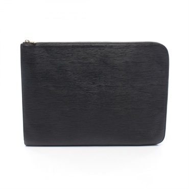 LOUIS VUITTON Poche Documan Business clutch bag M54492 Epi leather Black Used LV
