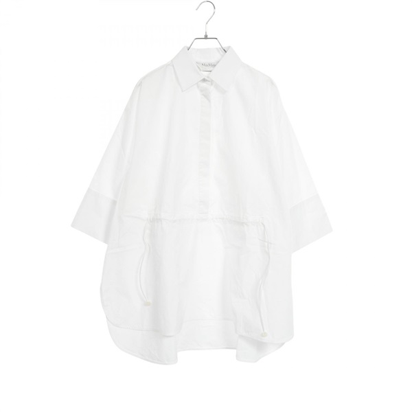 MAX MARA Pullover Shirt blouse cotton White #IT42 Used Women