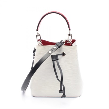 LOUIS VUITTON Neo Noe BB Shoulder Handbag M55556 Epi leather White Red Used LV