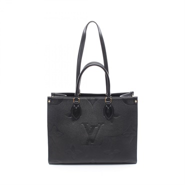 LOUIS VUITTON On the Go MM Shoulder Tote Bag M45595 Monogram empreinte Noir Used