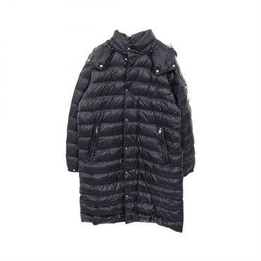 MONCLER MOSSET Down jacket with Hood ‐ Nylon Navy Size 4 Used mens