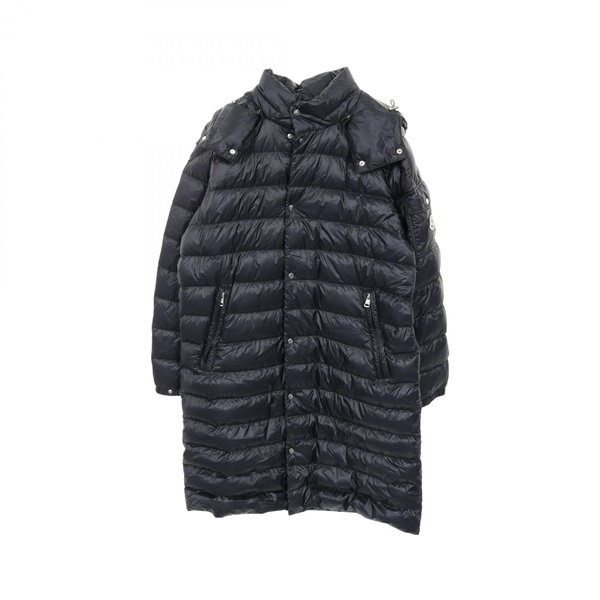 MONCLER MOSSET Down jacket with Hood ‐ Nylon Navy Size 4 Used mens