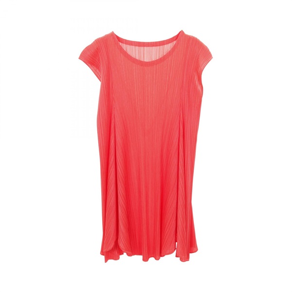 PLEATS PLEASE Dress PP61-JT574 polyester Red Size 3 Used Women