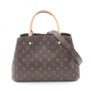 LOUIS VUITTON Montaigne MM Shoulder Handbag M41056 Monogram canvas Used Women