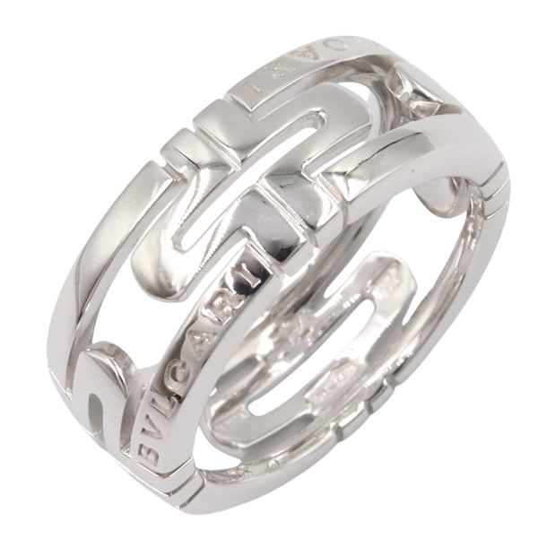BVLGARI Parenthesi Ring 18KWG White Gold Used unisex US size 6 #52