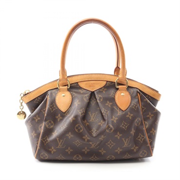LOUIS VUITTON Tivoli PM Handbag M40143 Monogram canvas leather Brown Used Women