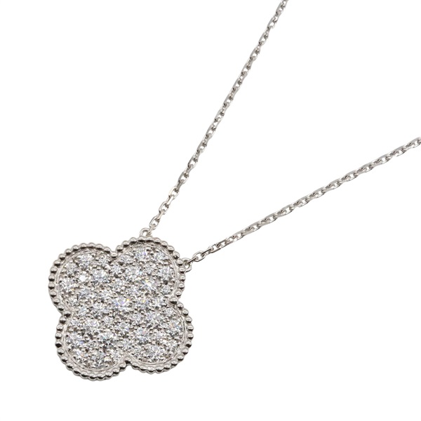 Van Cleef & Arpels Magic Alhambra Necklace Diamond 18KWG White Gold Used women