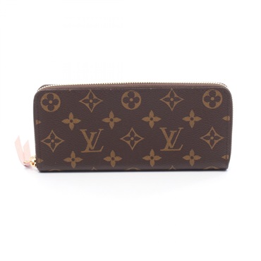 LOUIS VUITTON Portefeuille Clemence Around long wallet M61298 Monogram canvas LV