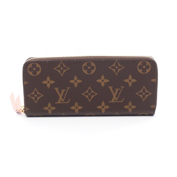 LOUIS VUITTON Portefeuille Clemence Around long wallet M61298 Monogram canvas LV