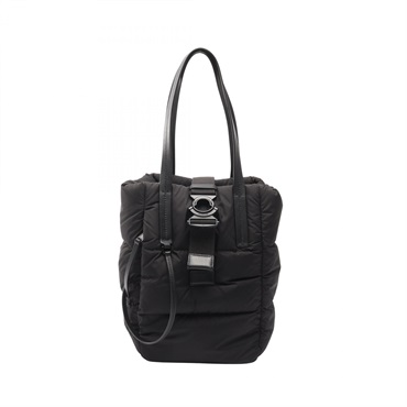 MONCLER XANDER TOTE SMALL Shoulder Bag 5D00002 Nylon leather Black Used Women