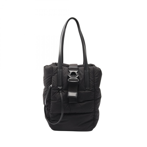 MONCLER XANDER TOTE SMALL Shoulder Bag 5D00002 Nylon leather Black Used Women