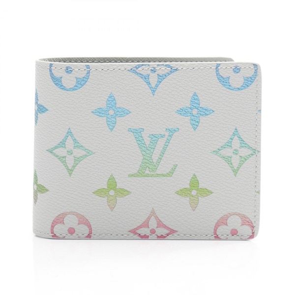 LOUIS VUITTON Portefeuille Slender Bi-fold wallet Monogram Gradient canvas Gray