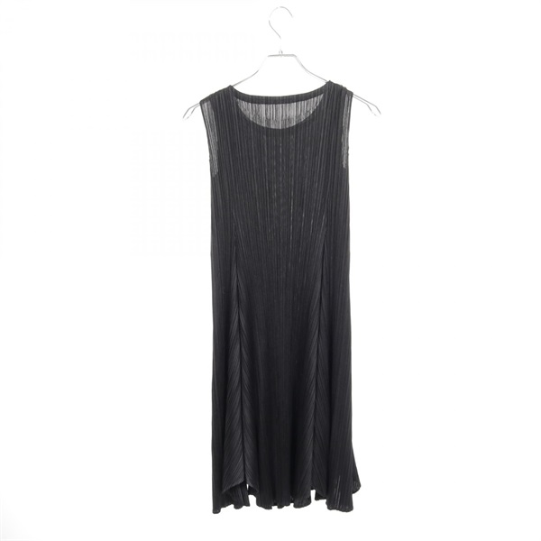 PLEATS PLEASE Pleated Sleeveless Dress PP61-JH973 polyester Black #2 Used Women