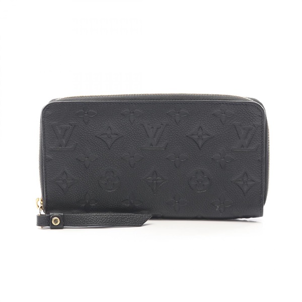 LOUIS VUITTON Zippy Around long wallet M61864 Monogram empreinte Black Used LV