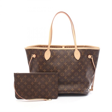 LOUIS VUITTON Neverfull MM Shoulder Tote Bag M46975 Monogram canvas Used Women