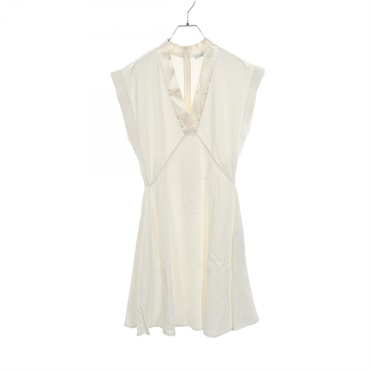 Salvatore Ferragamo Dress sleeveless Rayon White Used Women #36