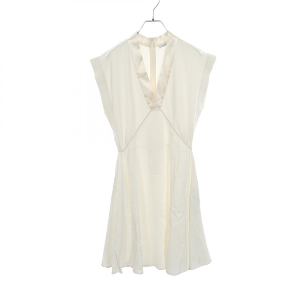 Salvatore Ferragamo Dress sleeveless Rayon White Used Women #36