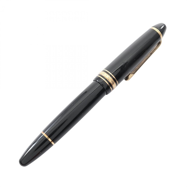 MONTBLANC Meisterstück fountain pen Resin 18K Black Gold Used unisex