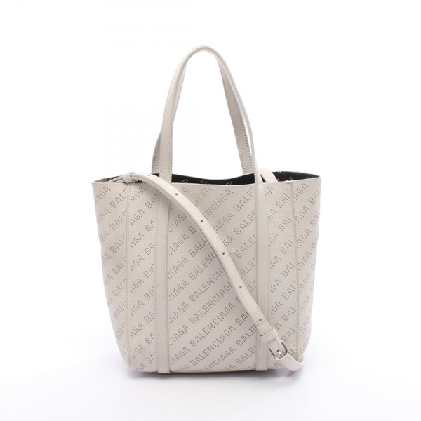 BALENCIAGA EVERYDAY XXS Shoulder hand Tote Bag 551815 leather White Used Women