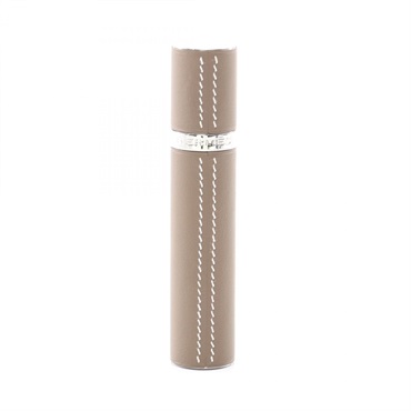 HERMES Refillable atomizer Perfume case Swift leather Etoupe Grey