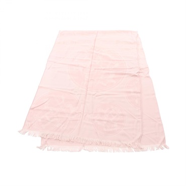 HERMES New Libris Scarf Stole wrap echarpe silk cashmere Pink Used Women