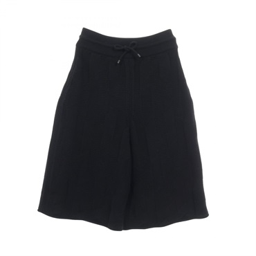 HERMES H motif short culottes Pants #34 3H2401D4 wool Black Used Women