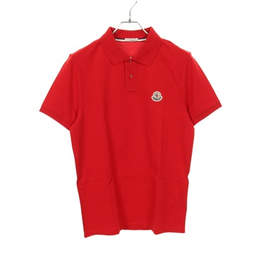 MONCLER Polo Shirt short sleeve Tops T-shirt 8A73300 cotton Red mens size S