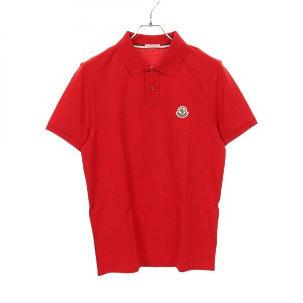 MONCLER Polo Shirt short sleeve Tops T-shirt 8A73300 cotton Red mens size S