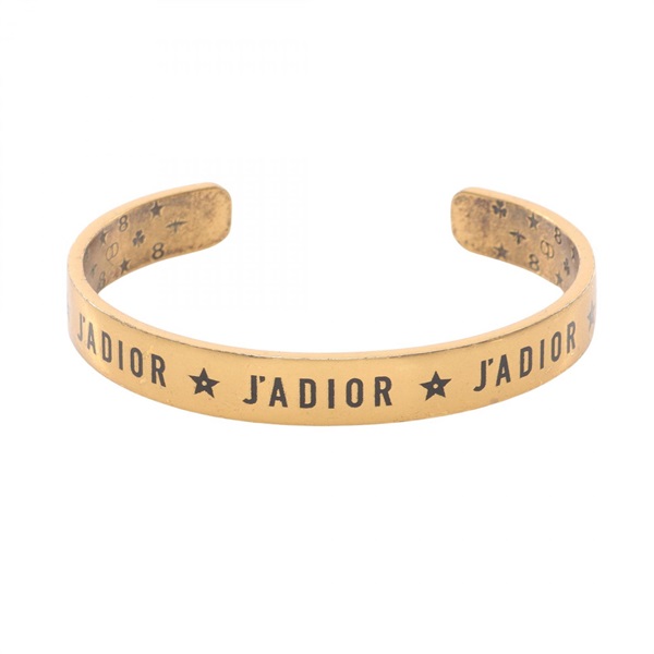 Christian Dior J'ADIOR Bangle Gold Plated Used Women 16.5cm