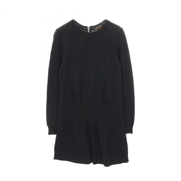 LOUIS VUITTON Dress #S RW102A WRKD04MWB cashmere Black Used Women