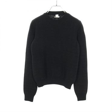 HERMES LOUNGEWEAR VOYAGE knitwear sweater #34 2H2630DA wool Black Used Women