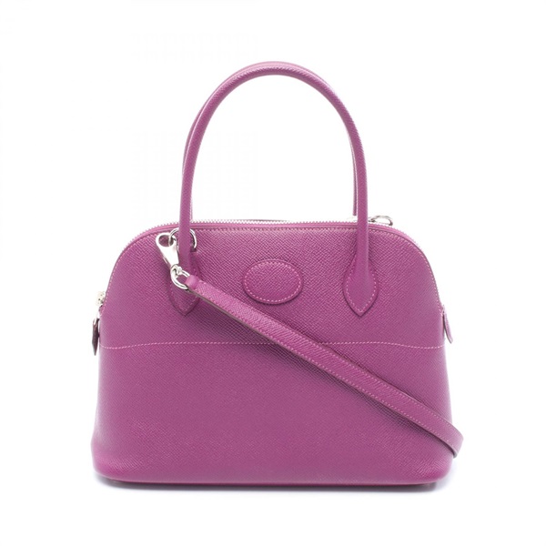 HERMES Bolide27 Shoudler Handbag Epsom leatherPurple Anemone Used Women R SHW