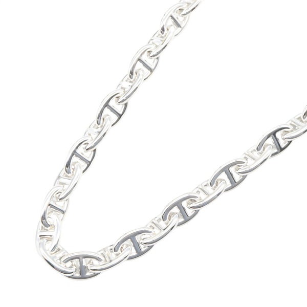 HERMES Chaine d'ancre PM Chain Necklace 40cm Silver 925 Used Women