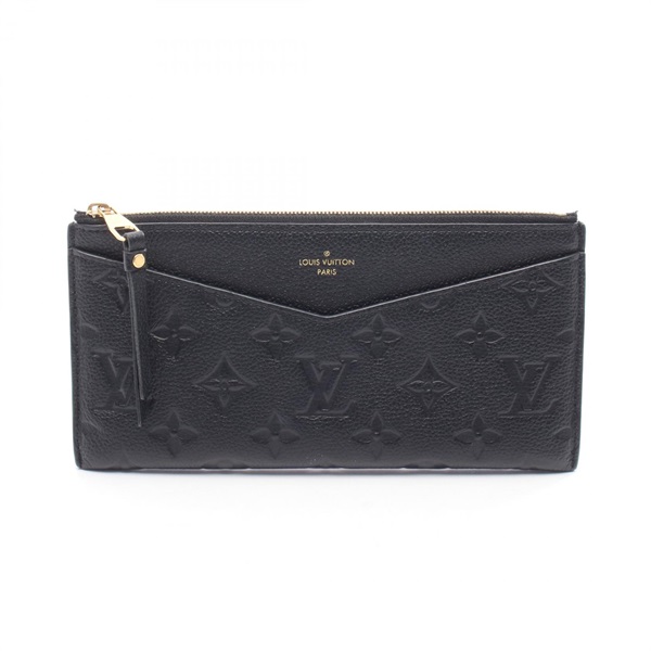 LOUIS VUITTON Pochette Melanie BB  Pouch bag M68712 Monogram empreinte Black LV