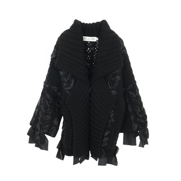 Dior Cardigan knitwear wool silk Black Used Women size XS