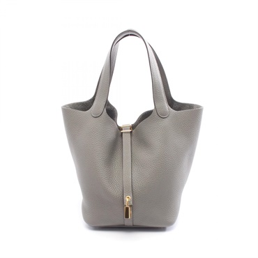HERMES Picotin Lock MM tote Handbag U Taurillon Clemence Used Women GHW