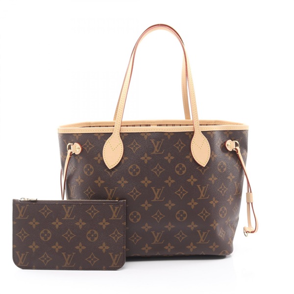 LOUIS VUITTON Neverfull PM Tote Bag M46979 Monogram leather Brown Used LV