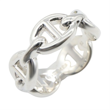 HERMES Chaine d'Ancre Enchainee PM Ring Silver 925 Used Women US size #5.75 #52