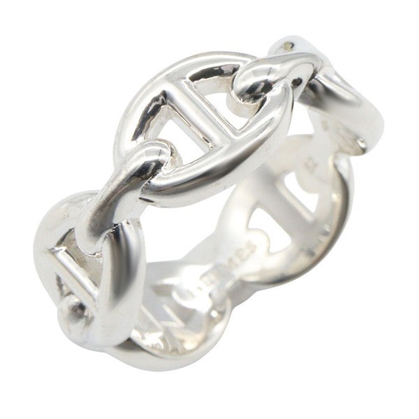 HERMES Chaine d'Ancre Enchainee PM Ring Silver 925 Used Women US size #5.75 #52
