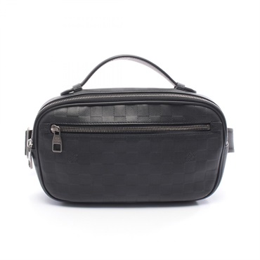 LOUIS VUITTON Ambler Waist bum belt bag N41288 Damier Infini Onyx Used mens LV