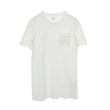 HERMES Palefroi Dress cotton White Used Women size 36