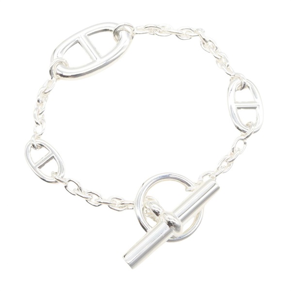 HERMES Chaine d'Ancre Farandole Bracelet Bangle Silver 925 Used Women