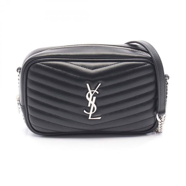 SAINT LAURENT PARIS LOU Mini Shoulder Bag 748849DV7071000 leather Black Used YSL