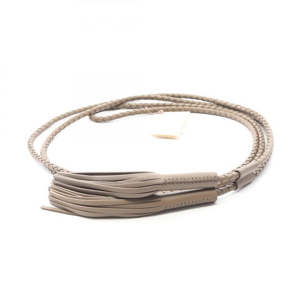 HERMES Belt Ceinture Swift leather Gray Women O